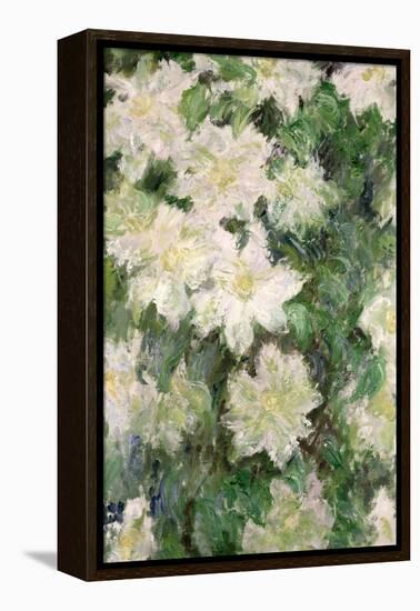 White Clematis, 1887-Claude Monet-Framed Premier Image Canvas