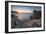 White cliffs and blue sea framed by the lights of sunset Santa Teresa di Gallura, Sardinia, Italy-Roberto Moiola-Framed Photographic Print