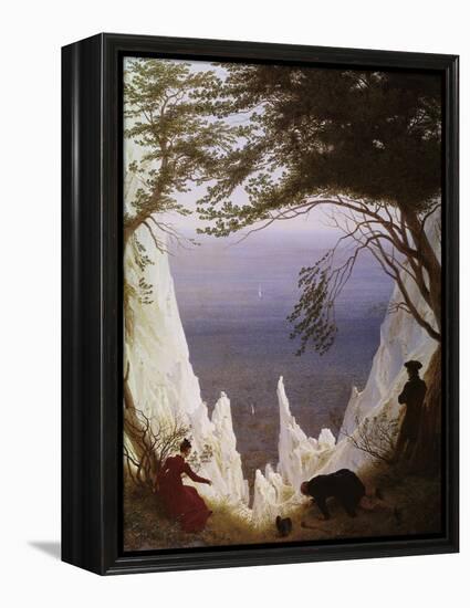 White Cliffs of Ruegen-Caspar David Friedrich-Framed Premier Image Canvas