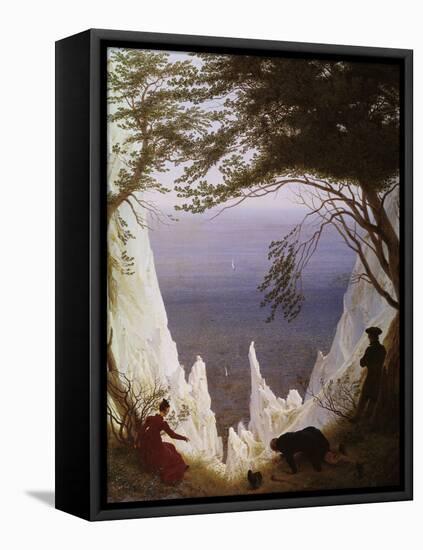 White Cliffs of Ruegen-Caspar David Friedrich-Framed Premier Image Canvas