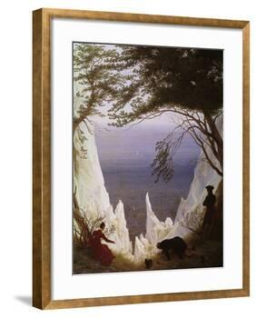 White Cliffs of Ruegen-Caspar David Friedrich-Framed Giclee Print