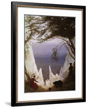 White Cliffs of Ruegen-Caspar David Friedrich-Framed Giclee Print