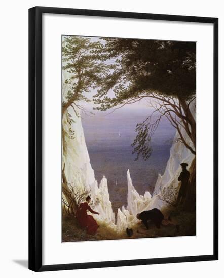 White Cliffs of Ruegen-Caspar David Friedrich-Framed Giclee Print