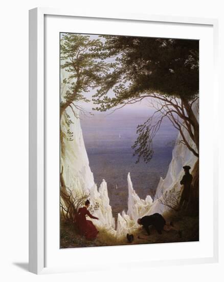 White Cliffs of Ruegen-Caspar David Friedrich-Framed Giclee Print