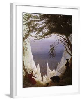 White Cliffs of Ruegen-Caspar David Friedrich-Framed Giclee Print
