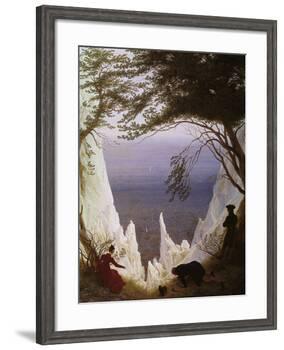 White Cliffs of Ruegen-Caspar David Friedrich-Framed Giclee Print