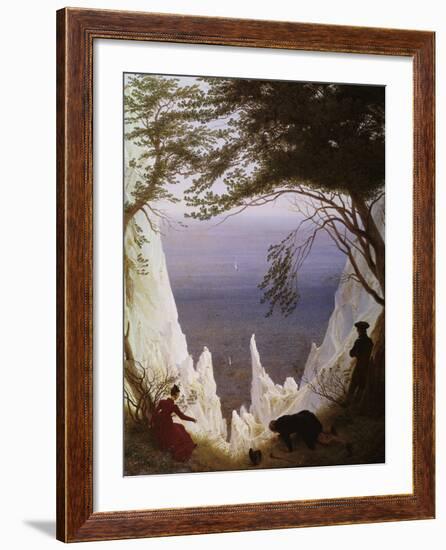 White Cliffs of Ruegen-Caspar David Friedrich-Framed Giclee Print