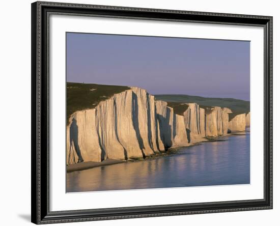 White Cliffs, Seven Sisters, East Sussex, England-Jon Arnold-Framed Photographic Print