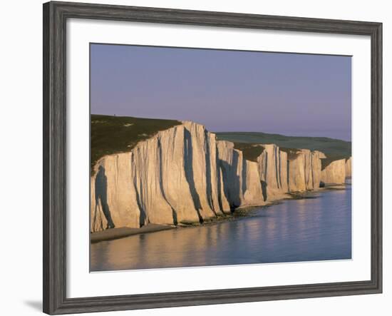 White Cliffs, Seven Sisters, East Sussex, England-Jon Arnold-Framed Photographic Print