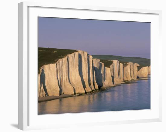 White Cliffs, Seven Sisters, East Sussex, England-Jon Arnold-Framed Photographic Print