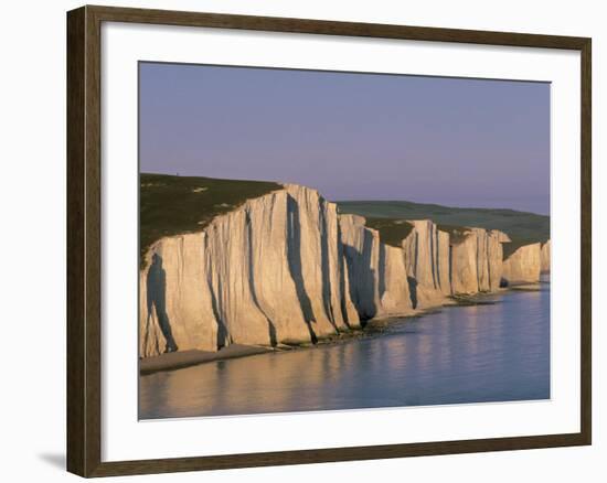 White Cliffs, Seven Sisters, East Sussex, England-Jon Arnold-Framed Photographic Print