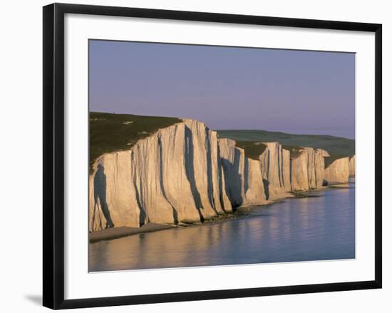 White Cliffs, Seven Sisters, East Sussex, England-Jon Arnold-Framed Photographic Print