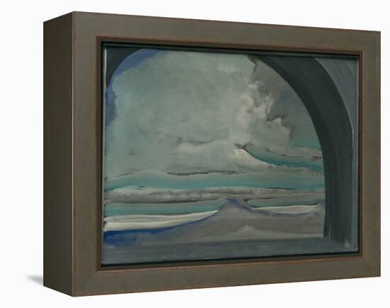 White Cloud, 1922 (Pencil, Gouache, Ceruse & W/C on Cardboard)-Nicholas Roerich-Framed Premier Image Canvas