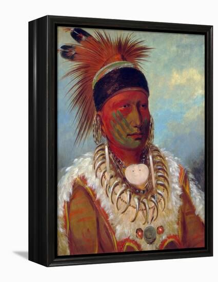White Cloud, Head Chief of the Iowas by George Catlin-George Catlin-Framed Premier Image Canvas