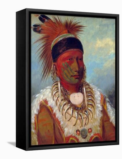 White Cloud, Head Chief of the Iowas by George Catlin-George Catlin-Framed Premier Image Canvas