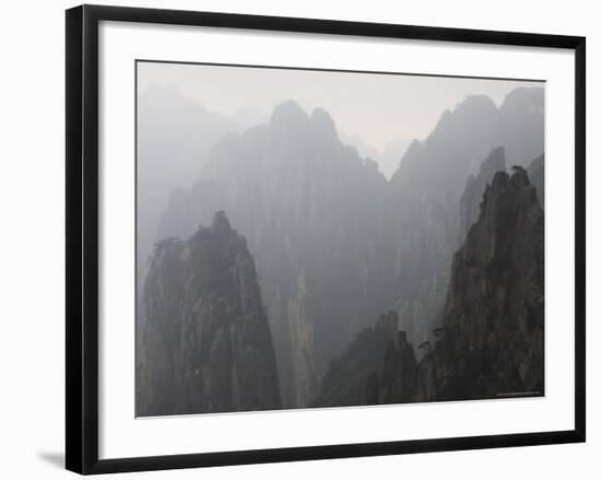 White Cloud Scenic Area, Mount Huangshan, Unesco World Heritage Site, Anhui Province, China-Jochen Schlenker-Framed Photographic Print