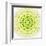 White Concentric Flower Center: Mandala Kaleidoscopic Design-tr3gi-Framed Art Print