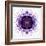 White Concentric Flower Center: Mandala Kaleidoscopic-tr3gi-Framed Art Print