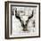 White Cowskull-null-Framed Art Print