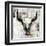 White Cowskull-null-Framed Art Print