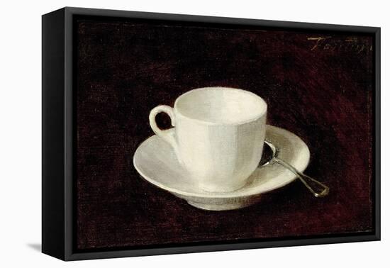 White Cup and Saucer, 1864-Henri Fantin-Latour-Framed Premier Image Canvas