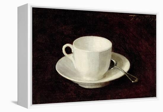 White Cup and Saucer, 1864-Henri Fantin-Latour-Framed Premier Image Canvas