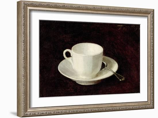 White Cup and Saucer, 1864-Henri Fantin-Latour-Framed Giclee Print