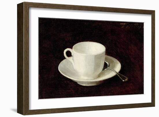 White Cup and Saucer, 1864-Henri Fantin-Latour-Framed Giclee Print