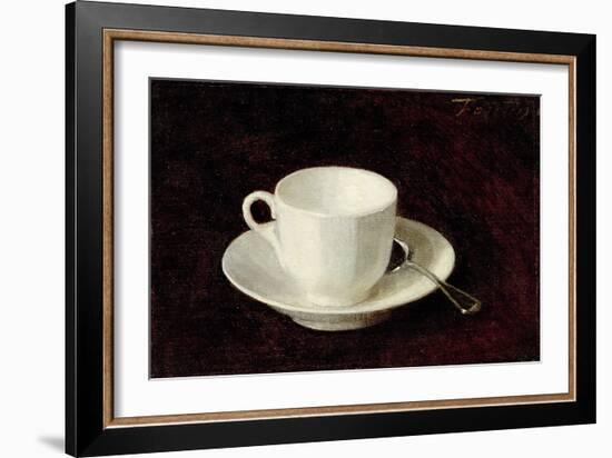 White Cup and Saucer, 1864-Henri Fantin-Latour-Framed Giclee Print