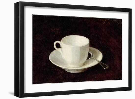 White Cup and Saucer, 1864-Henri Fantin-Latour-Framed Giclee Print