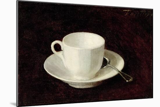 White Cup and Saucer, 1864-Henri Fantin-Latour-Mounted Giclee Print