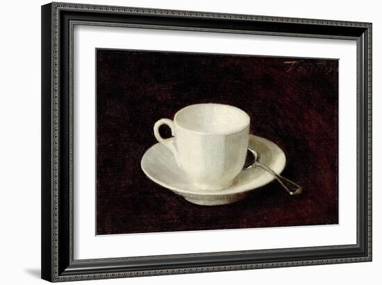 White Cup and Saucer, 1864-Henri Fantin-Latour-Framed Giclee Print