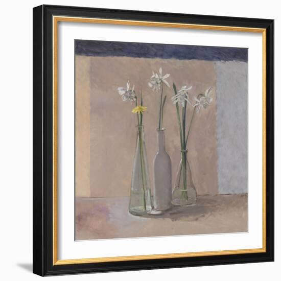 White Daffs & Dandelion, 2009-William Packer-Framed Giclee Print