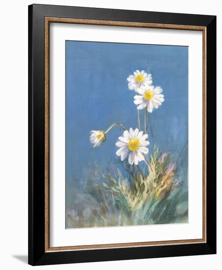 White Daisies No Butterfly-Danhui Nai-Framed Art Print