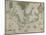 White-De Bry Map Of Virginia-John White-Mounted Giclee Print