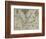 White-De Bry Map Of Virginia-John White-Framed Giclee Print