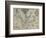 White-De Bry Map Of Virginia-John White-Framed Giclee Print