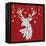 White Deer and Hanging Stars-Fab Funky-Framed Stretched Canvas