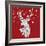 White Deer and Hanging Stars-Fab Funky-Framed Art Print