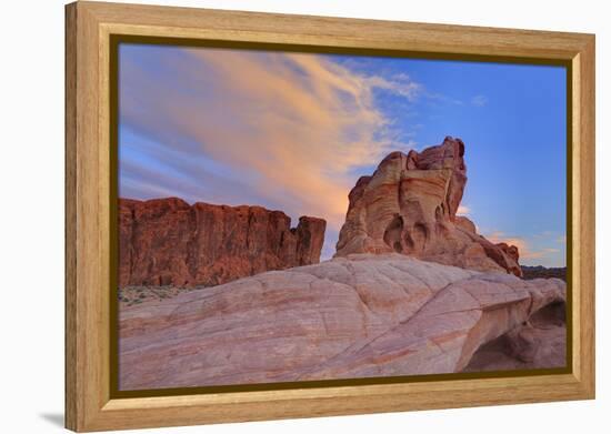 White Dome Road, Valley of Fire State Park, Overton, Nevada, United States of America, North Americ-Richard Cummins-Framed Premier Image Canvas