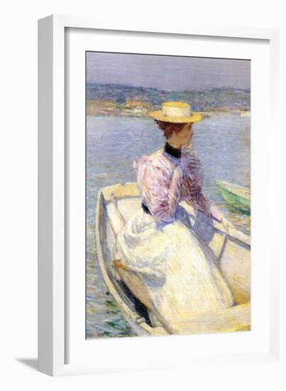 White Dory-Childe Hassam-Framed Art Print