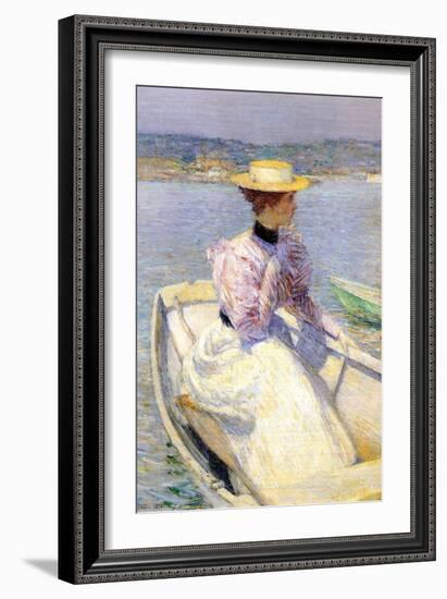 White Dory-Childe Hassam-Framed Art Print