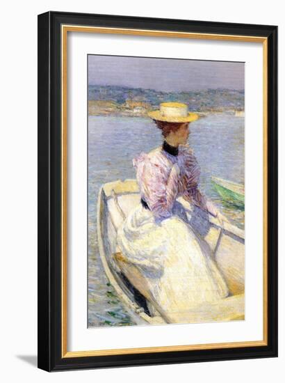 White Dory-Childe Hassam-Framed Art Print