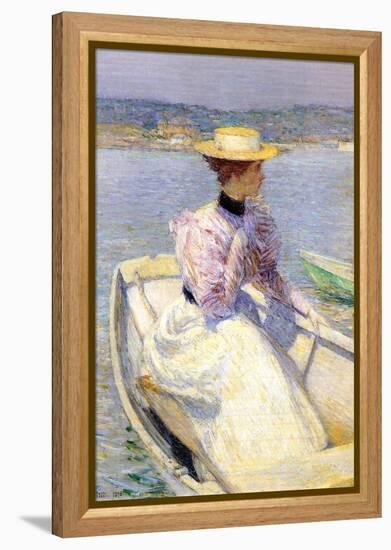 White Dory-Childe Hassam-Framed Stretched Canvas
