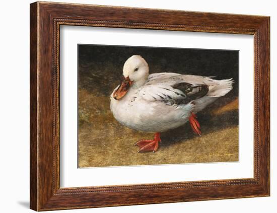 White Duck-Chris Vest-Framed Art Print