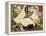 White Ducks and Hollyhocks-Jesse Arms Botke-Framed Stretched Canvas