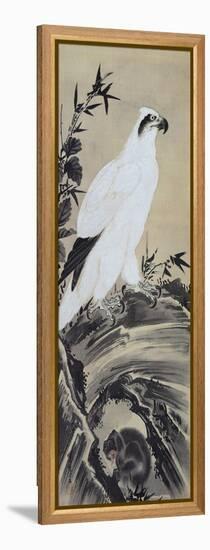 White Eagle and Monkey-Kyosai Kawanabe-Framed Premier Image Canvas