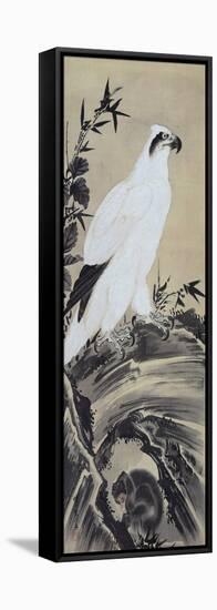 White Eagle and Monkey-Kyosai Kawanabe-Framed Premier Image Canvas