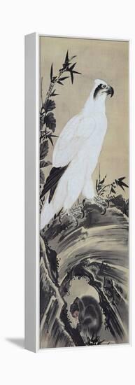 White Eagle and Monkey-Kyosai Kawanabe-Framed Premier Image Canvas