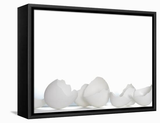 White Egg Shells-Martina Schindler-Framed Premier Image Canvas